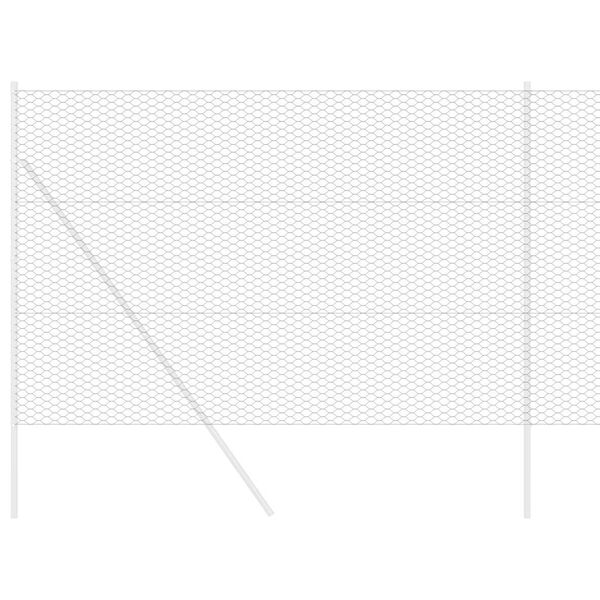 vidaXL Hexagon Fence Grey 5.25 x 328.08 ft PVC