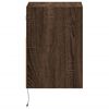 vidaXL Wall-mounted Bedside Cabinet Set of 2 Brown Oak Engineered Wood