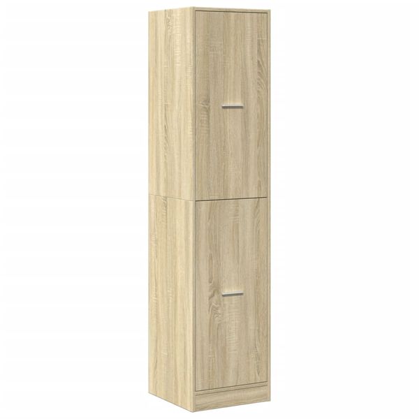 vidaXL Apothecary Cabinet Sonoma oak Engineered wood Tall