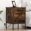 vidaXL Bedside Cabinet 2 pcs Smoked Oak 16.54 x 16.14 x 24.02 in