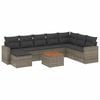 vidaXL Garden Sofa Set Grey