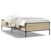 vidaXL Bed Frame Sonoma Oak Engineered wood Twin Durable Bed Frame