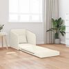 vidaXL Sofa Bed Cream 25.59 x 31.50 x 32.68 in Velvet
