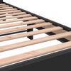 vidaXL Bed Frame Black Engineered wood, metal Super King Modern