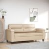 vidaXL 2-seater Sofa Cream