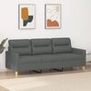 vidaXL 3-seater Sofa Dark Gray Polyester, Metal, Textilene, Foam 3-Seater