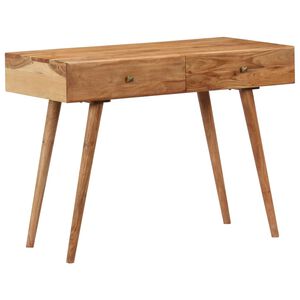 vidaXL Desk Honey Solid Acacia wood 39.4 x 20.1 x 29.9 in Desk