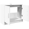vidaXL Sink Cabinet White Engineered wood 24.8x11.4x21.7 in