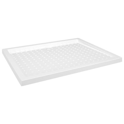 vidaXL Shower Base Tray with Dots White 31.5"x39.4"x1.6" ABS