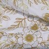 vidaXL Duvet Cover Set Set of 2 White and brown 100% Cotton Full