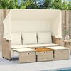 vidaXL Garden Sofa Beige