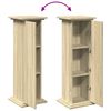 vidaXL Display Stand Sonoma Oak Engineered Wood 12.2 x 11.8 x 35.4 in
