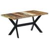 vidaXL Dining Table Multicolour, Black