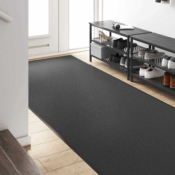 vidaXL Doormat Anthracite and Black 47.2" x 118.1" Polyamide and PVC