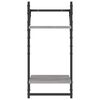vidaXL Wall Shelf Set Set of 6 Gray Sonoma Engineered wood, metal Large
