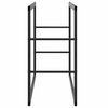 vidaXL Firewood Rack Black 21.7x11.8x24.0" Steel