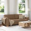 vidaXL Sofa Brown 86.61 x 30.71 x 33.07 in Fabric