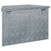 vidaXL Aluminum Box 27.6"x9.4"x16.5" Trapezoid Silver