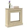 vidaXL Fireplace Surround Sonoma Oak 35.4x11.8x35.4" Engineered Wood