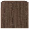 vidaXL Wall Cabinet Set of 2 Brown oak Engineered wood, glass