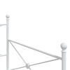 vidaXL Daybed with Trundle White Steel Medium Daybed with Storage