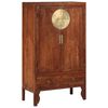vidaXL Wardrobe Brown Solid Acacia Wood 39.4x19.7x68.9 in Doors
