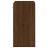 vidaXL TV Wall Cabinet Brown Oak Engineered Wood 15.9 x 11.8 x 23.6 in