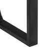 vidaXL Bar Table Rough Mango Wood, Black Solid Rough Mango Wood, Iron