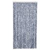 vidaXL Insect Curtain Blue, White and Silver 39.4x86.6" Chenille