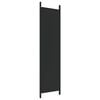 vidaXL 4-Panel Room Divider Black 78.7"x78.7" Fabric