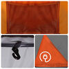 vidaXL Camping Tent Cabin 5-Person Grey and Orange Waterproof