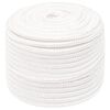 vidaXL Boat Rope Full White 0.55 " 820.2 ' Polypropylene