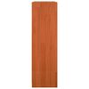 vidaXL Book Cabinet Wax Brown 40.94 x 12.99 x 43.31 in Solid Pine Wood