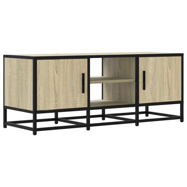 vidaXL TV Cabinet Sonoma oak Engineered wood 39.4 x 13.8 x 16.1 in
