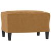 vidaXL 3-seater Sofa With Footstool Brown