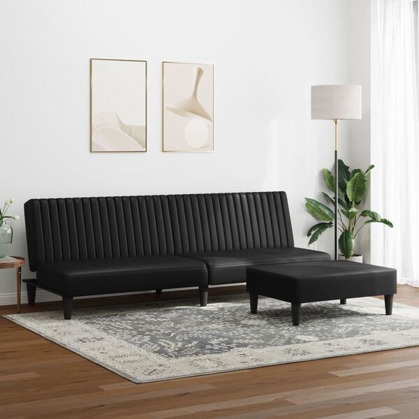 vidaXL Sofa Set Black