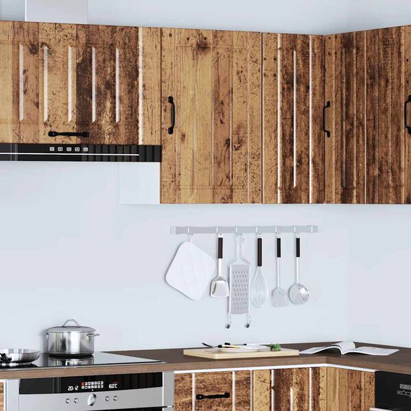 vidaXL Kitchen Wall Cabinet Old wood Engineered wood 15.7 x 12.2 x 23.6 in