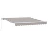 vidaXL Awning Manual Light Grey 118.11 x 98.43 x 64.96 in Polyester