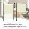 vidaXL Roller Blind Cream Polyester with PA coating 59.1 x 106.3 in