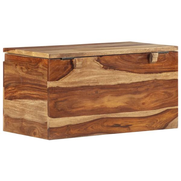 vidaXL Storage Chest 22.4"x11.8"x11.8" Solid Wood