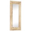 vidaXL Mirror Natural Wood Solid mango wood 43.3 x 19.7 in