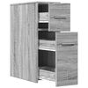 vidaXL Narrow Bathroom Cupboard Grey Sonoma Engineered wood Slim