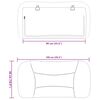 vidaXL Headboard Cushion White
