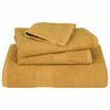 vidaXL Soap Towel Set of 4 Gold 100% cotton 12 x 12 in Soap Towel