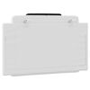 vidaXL Headboard Cushion White and Black Faux Leather Medium Detachable