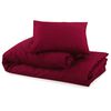 vidaXL Duvet Cover Set Bordeaux 100% Cotton 102.4 x 94.5 in Durable