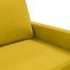 vidaXL 2-seater Sofa Yellow Velvet (100% polyester), metal, foam