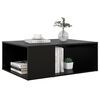 vidaXL Coffee Table Black Engineered Wood Medium Rectangular Modern