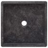 vidaXL Sink Black 15.7"x15.7"x3.9" Marble