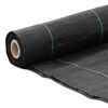 vidaXL Weed Membrane Black Polypropylene 1 x 164 ft roll Durable